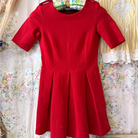 Rare Red Zara Dress ASO Zooey Deschanel XS - Picture 4 of 9